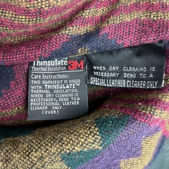 Vintage Wilson’s Adventure Bound Hooded Green Leather Jacket Size M - Picture 11 of 14